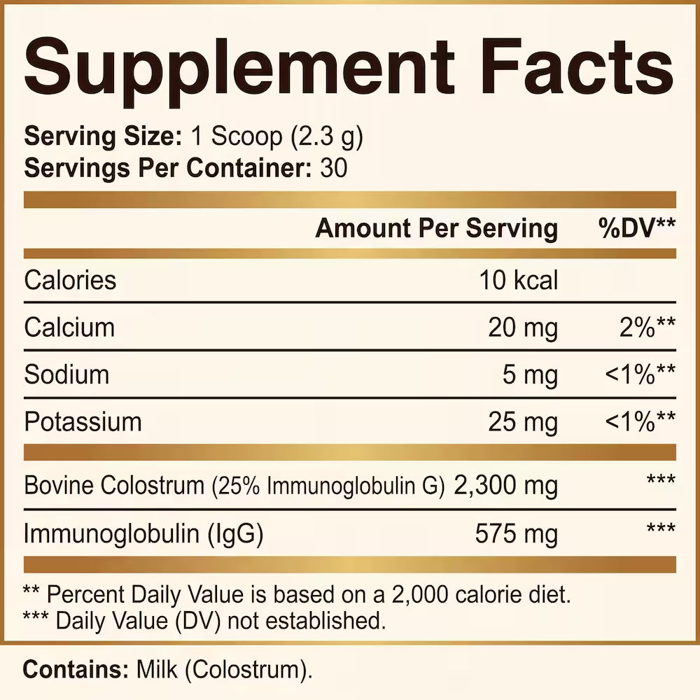 Melicior Bovine Colostrum Powder