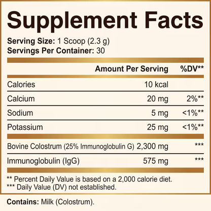 Melicior Bovine Colostrum Powder