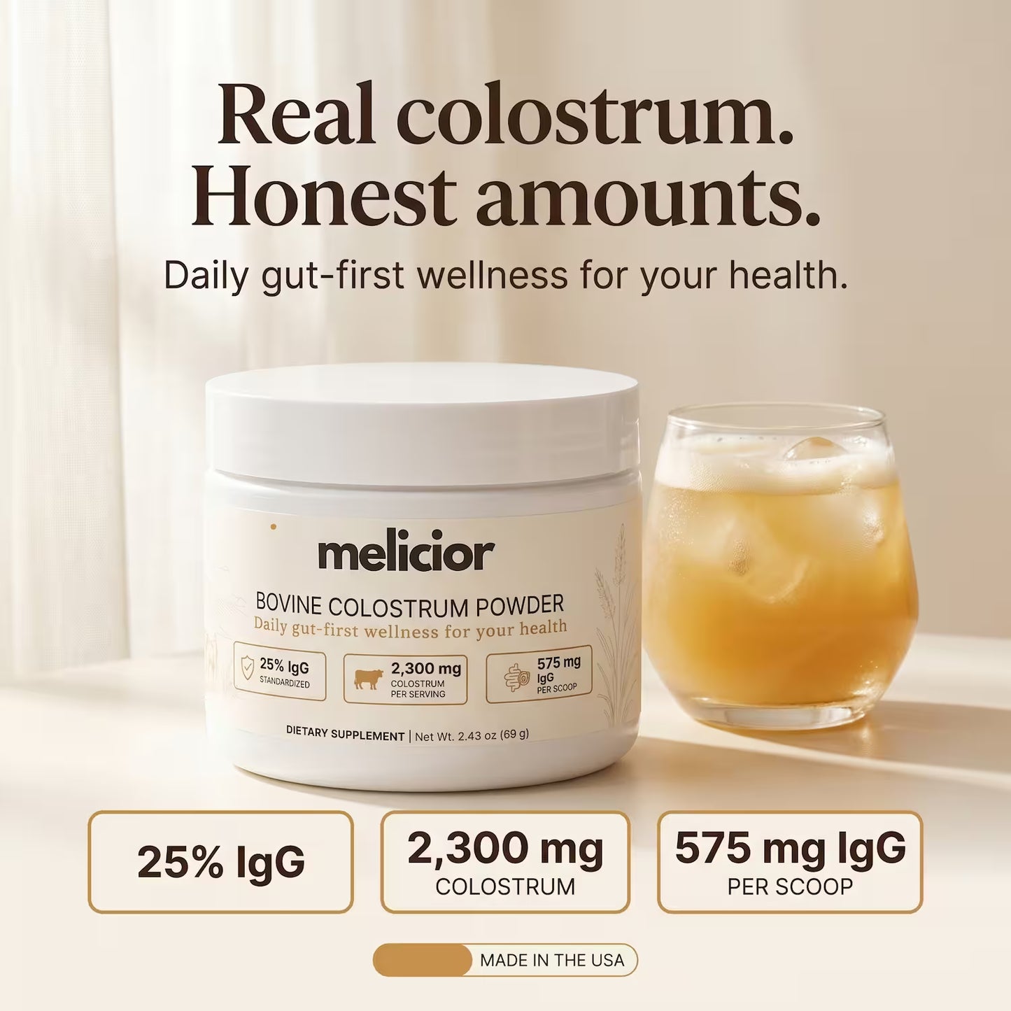 Melicior Bovine Colostrum Powder