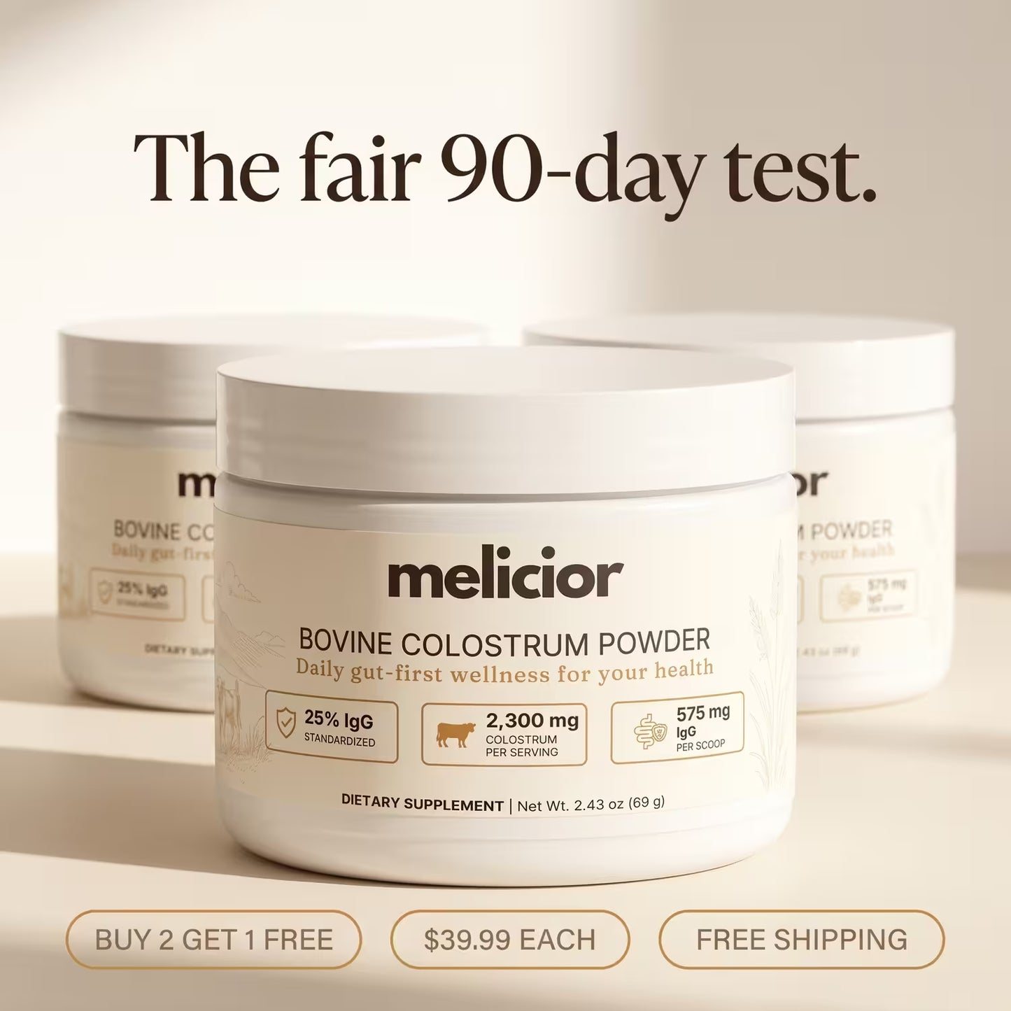 Melicior Bovine Colostrum Powder