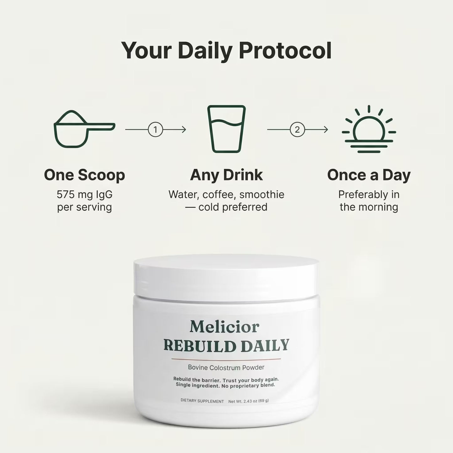 Melicior Rebuild Daily Colostrum